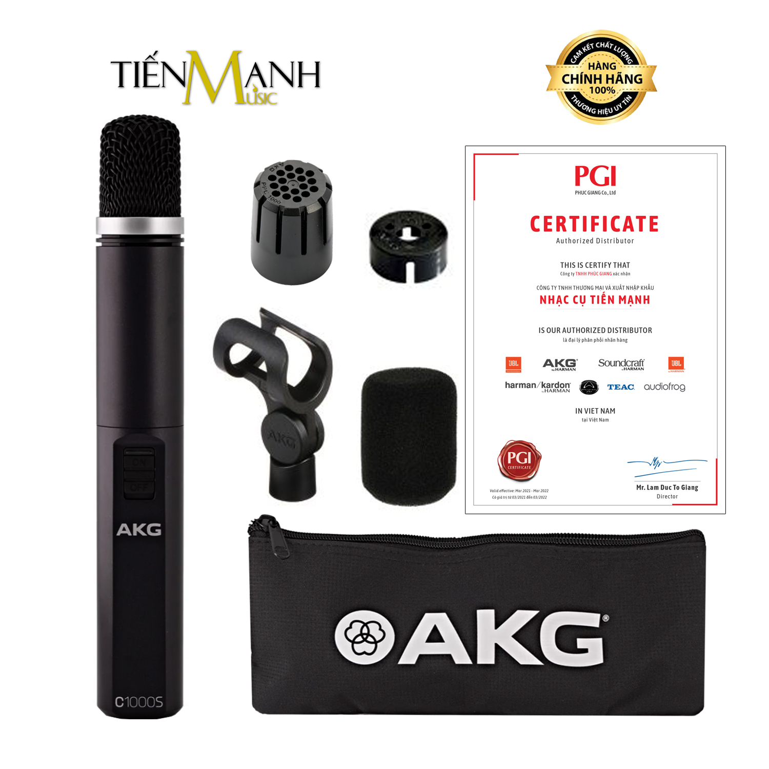 Micro Thu Âm AKG C1000S - Mic Condenser Phòng Thu, Sân Khấu, Trình Diễn